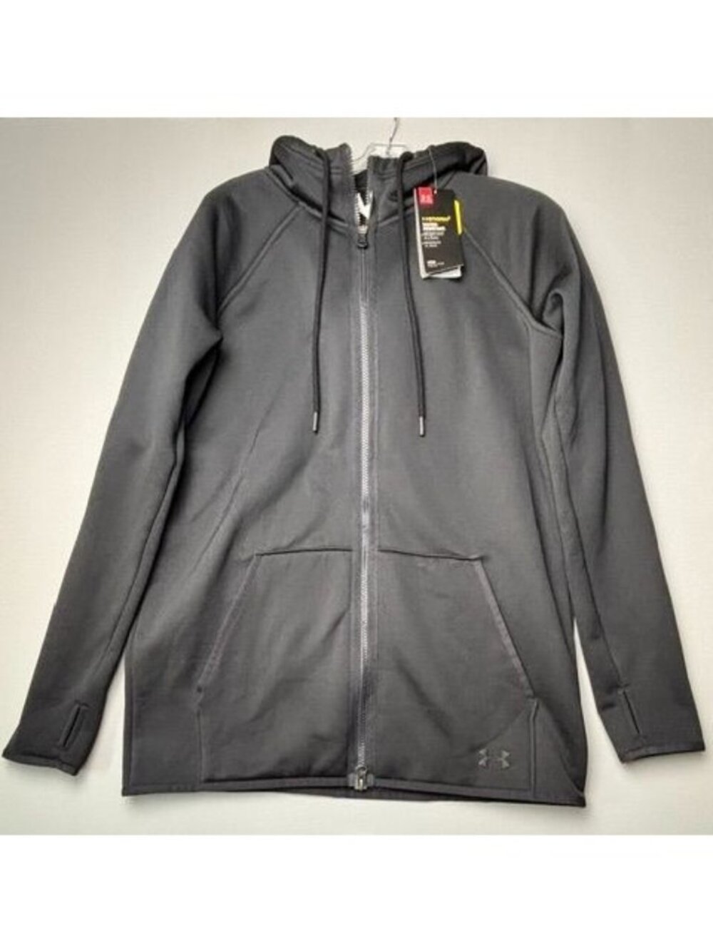 Under Armour Storm1 ColdGear Hoodie Jacket Women's Medium Black Full Zip NWT